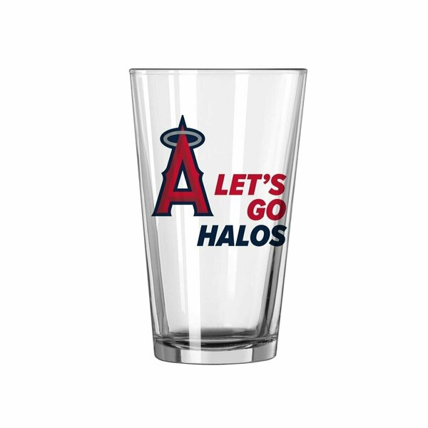 Logo Chair 16 oz Major League Baseball Los Angeles Angels Slogan Pint Glass 501-G16P-X10